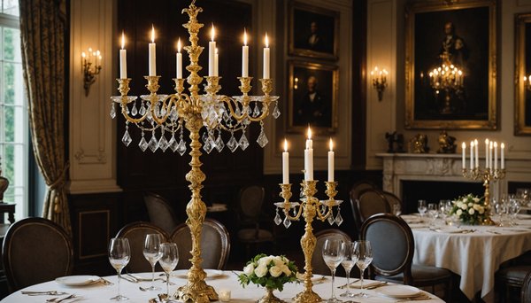 Les candélabres : synonymes de luxe et d'histoire